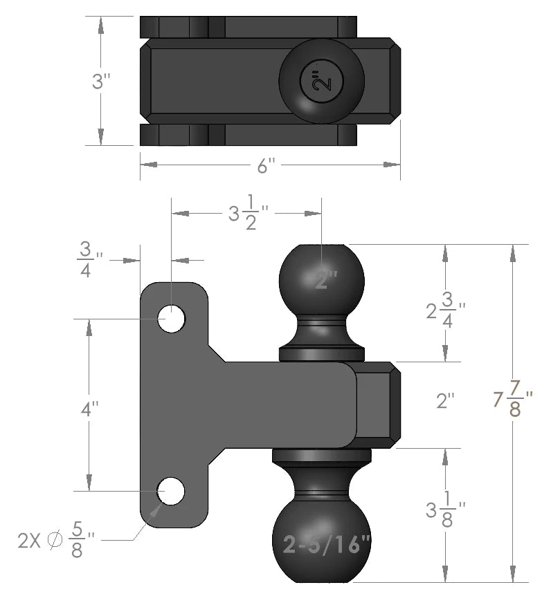 BulletProof Heavy/Extreme Duty 2" & 2 5/16" Dual Ball Design Specification