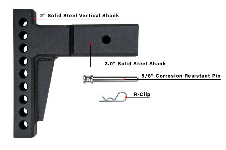 BulletProof 3" Weight Distribution Shank- Parts Included