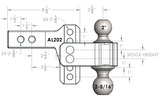 Specifications of the AL202 Aluminum Drop Hitch