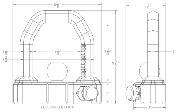 BulletProof Extreme Duty Coupler Lock