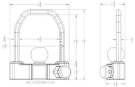 Features of BulletProof Medium Duty Coupler Lock