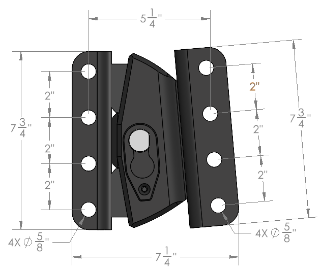 BulletProof Medium Duty Road Suppressor Channel to Channel Coupler Design Specification