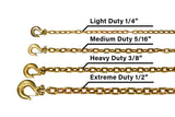 BulletProof Hitches® - LDCHAINS - BulletProof Light Duty 1/4-Inch Safety Chains (Pair)