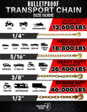 BulletProof Hitches - Transport Chains Sizing Guide