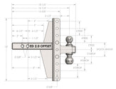 Features of 2.0 Inch Extreme Duty 4 Inch & 6 Inch Offset Hitch