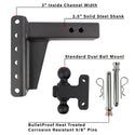 Features of 2.5 Inch Extreme Duty 6 Inch Drop/Rise Hitch